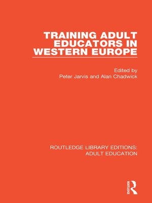 cover image of Training Adult Educators in Western Europe